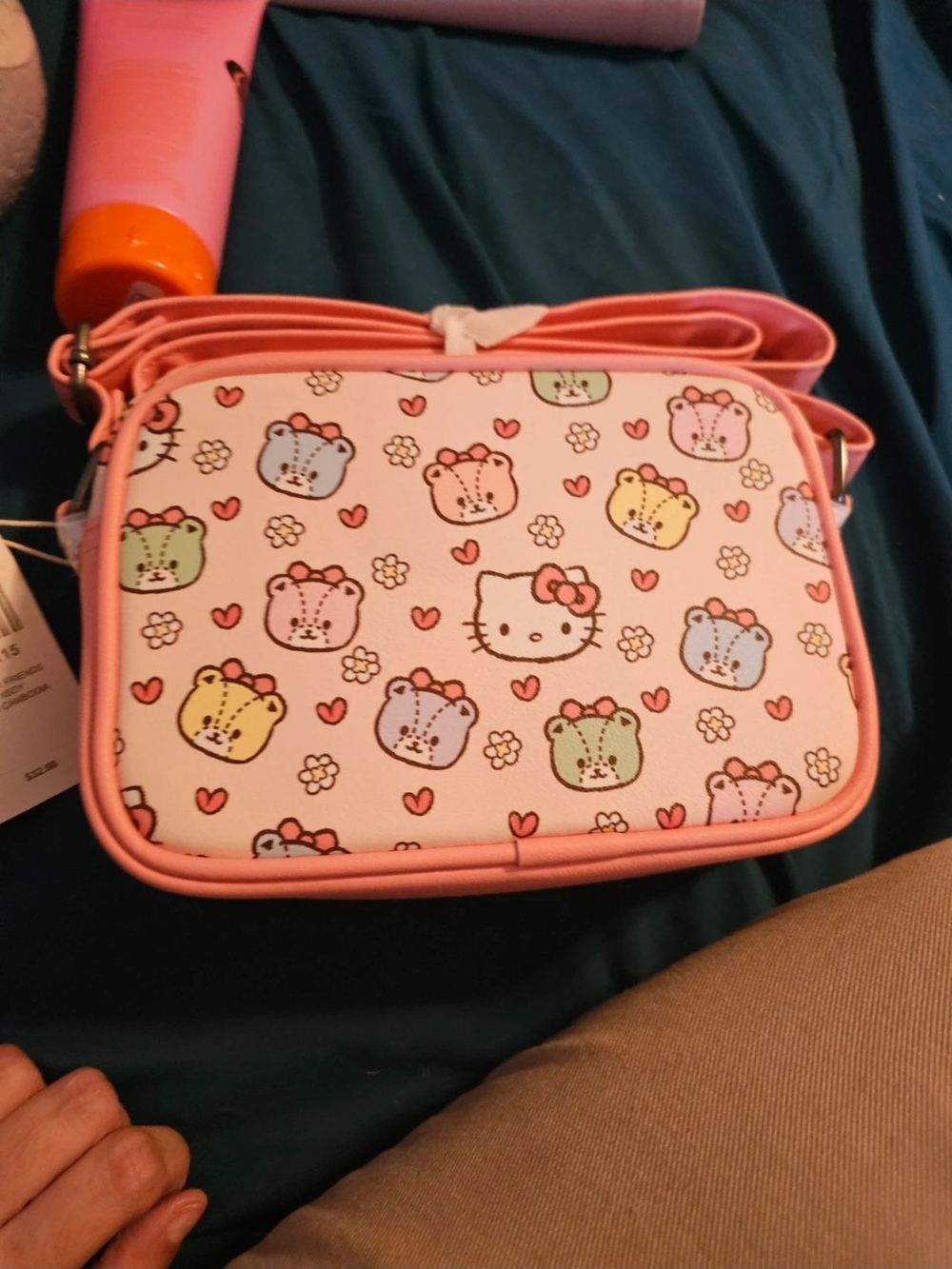 Loungefly Pink Hello Kitty Pastel Bear Faces Crossbody Bag